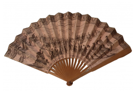 Soirées fantastiques at  Robert-Houdin's theater, fan circa 1880