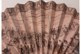 Soirées fantastiques at  Robert-Houdin's theater, fan circa 1880