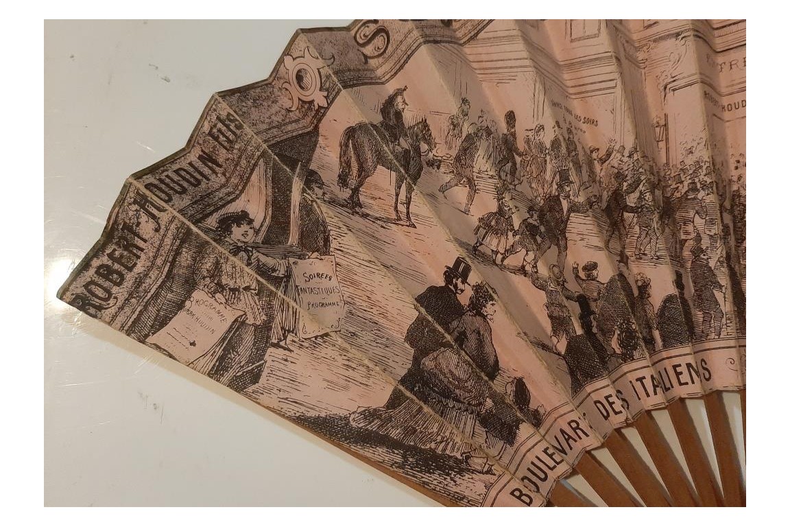 Soirées fantastiques at  Robert-Houdin's theater, fan circa 1880