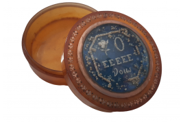 Rebus of pearls, snuffbox 18th century