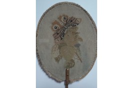 Tree-man, Arcimboldo-style fixed fan. 19th century