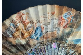 The Aurora, after Guido Reni. Fan circa 1860-70