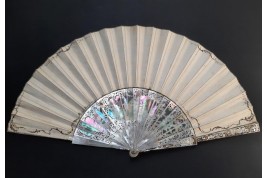 The Aurora, after Guido Reni. Fan circa 1860-70