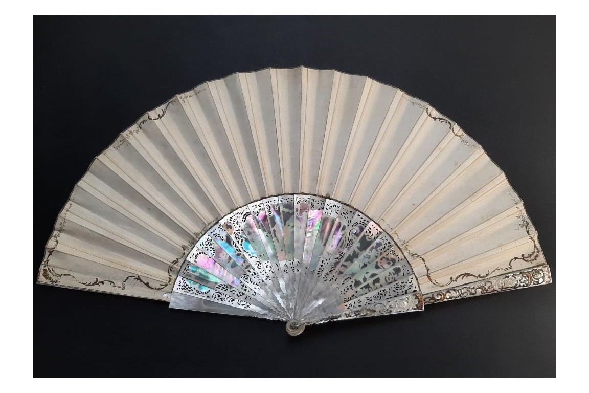 The Aurora, after Guido Reni. Fan circa 1860-70