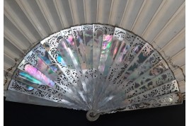 The Aurora, after Guido Reni. Fan circa 1860-70