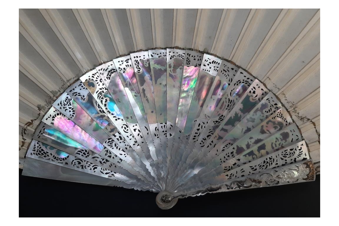 The Aurora, after Guido Reni. Fan circa 1860-70