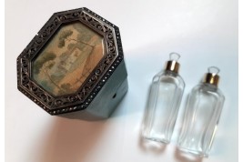 The scent of shagreen. Perfume set, early 19th century