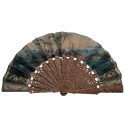 Coming by train to celebrate the harvest in Naples, fan circa 1863