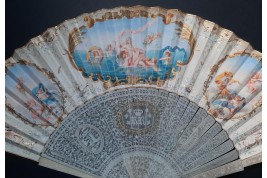 Venus of the Waters, fan by Dubois Davesnes circa 1850-60