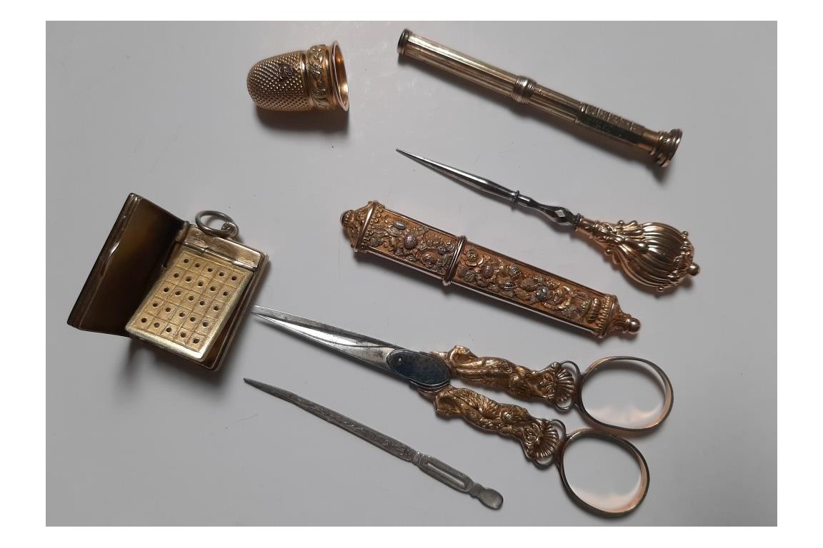 Gabrielle, sewing kit circa 1819-1838