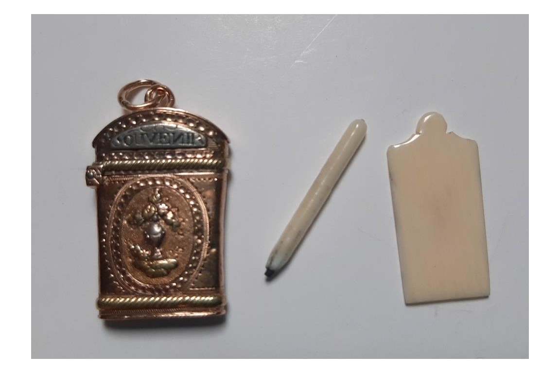 Etui miniature "Souvenir d'amitié", XVIII-XIXème siècle