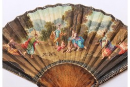 The repose of Diana disturbed, fan circa 1730