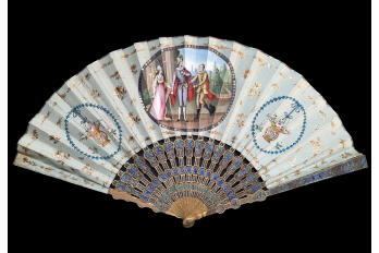 Compagnies des Indes, chinese fan, circa 1800-1820