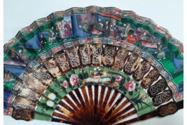 Cabriolet, Chinese fan, 19th century