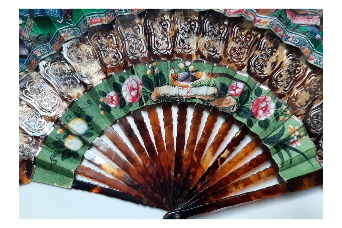 Cabriolet, Chinese fan, 19th century