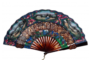 Cabriolet, Chinese fan, 19th century