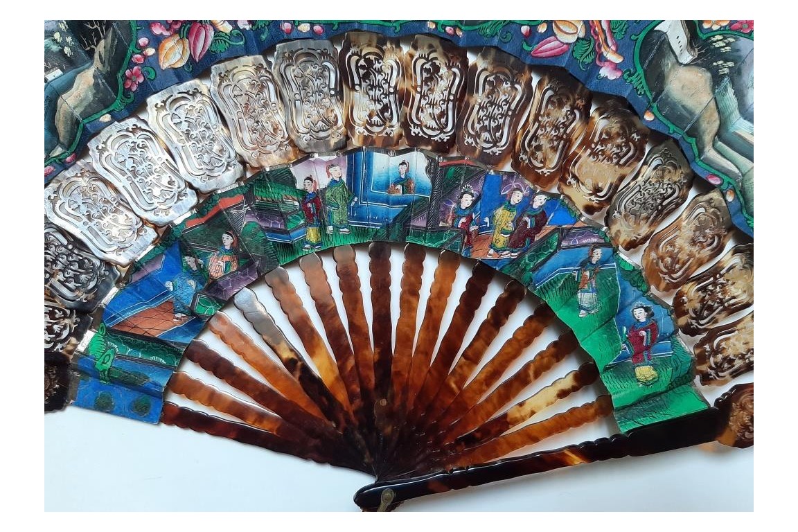 Cabriolet, Chinese fan, 19th century