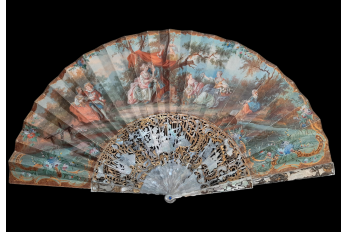 Flower of love, fan circa 1750-60