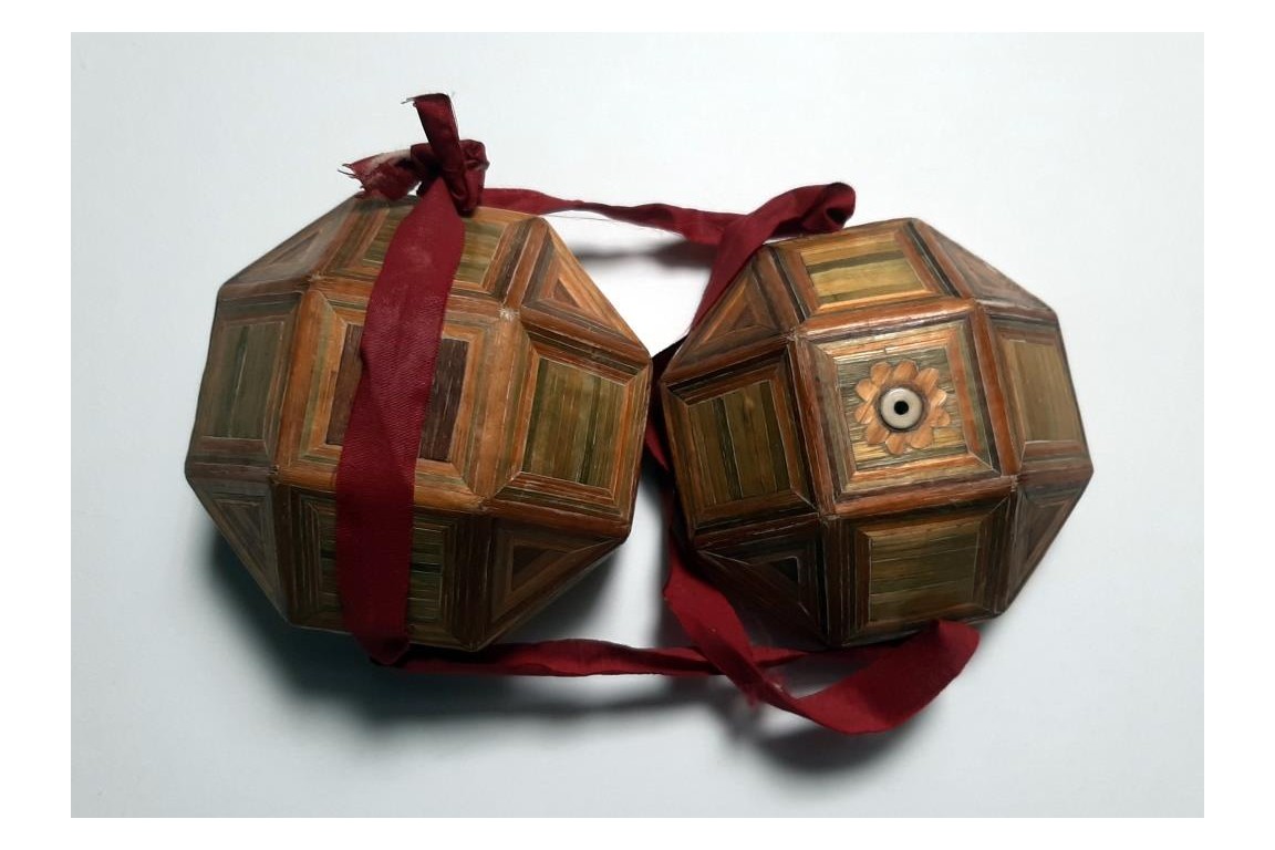 Geometry of straw : the rhombicuboctahedron. 19th century