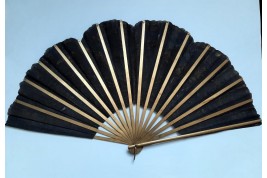 Gold butterfly, fan attributed to Ronot-Tuttin, circa 1905