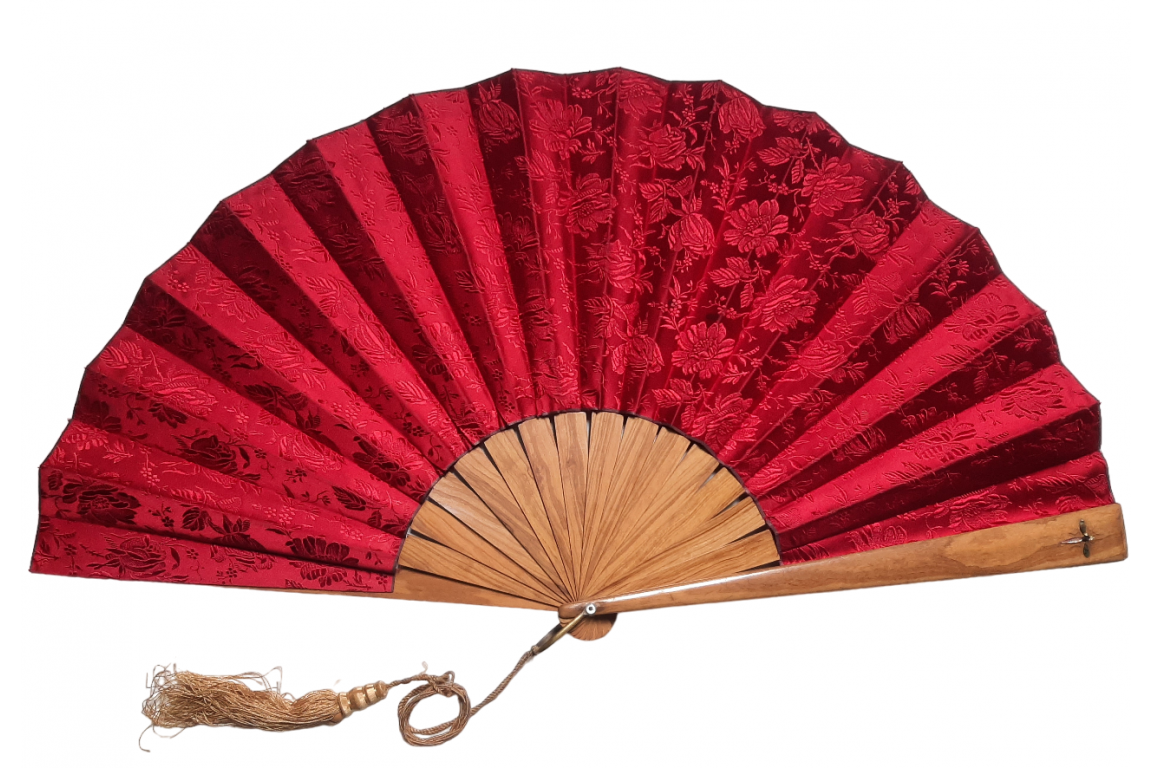 Red mosquito. Fashion fan, late 19th century