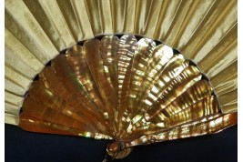 Yellow. Fan circa 1900