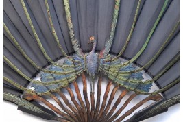 Peacock,  period Art Nouveau fan