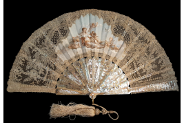 Venus pointing the way to love, fan circa 1860