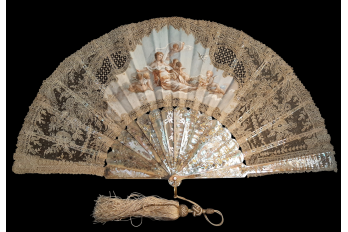 Venus pointing the way to love, fan circa 1860