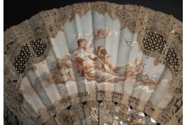 Venus pointing the way to love, fan circa 1860