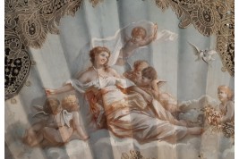 Venus pointing the way to love, fan circa 1860