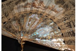 Venus pointing the way to love, fan circa 1860