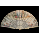 Shyness in love, fan by Edouard Lièvre, circa 1860-70