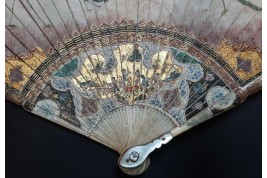 Wonderful birds, fan circa 1690