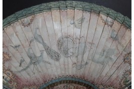 Wonderful birds, fan circa 1690