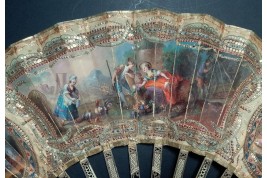 Happiness and misfortune of mankind,  Pandora fan circa 1770