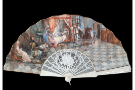 The Sleeping Beauty in the Woods, fan by Roubaudi circa 1880-90