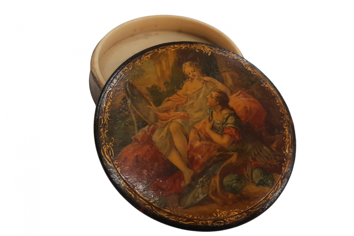 Rinaldo and Armida after Boucher, 19th century box