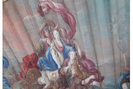 Triomphe de Galatée, éventail vers 1690