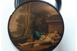 Pyramus and Thisbe, 19th century snuffbox