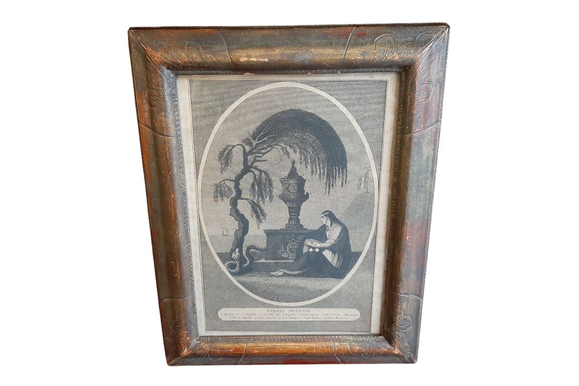 La famille impériale, gravure séditieuse XIXème siècle