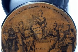 La France des Bourbon. Tabatière royaliste vers 1820