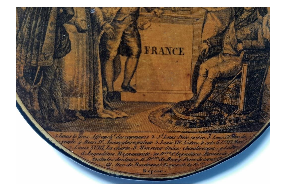 La France des Bourbon. Tabatière royaliste vers 1820