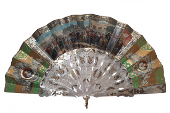 Henri IV's entry into Paris, fan circa 1850