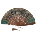 The Spanish Empire and the United States in Cuba, fan circa 1860-65