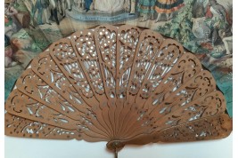 The Spanish Empire and the United States in Cuba, fan circa 1860-65