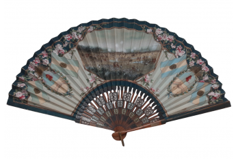 The Battle of Boqueron in 1866, commemorative fan