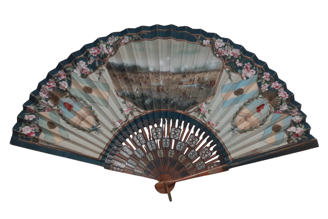 The Battle of Boqueron in 1866, commemorative fan