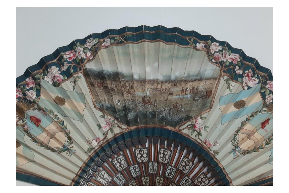 The Battle of Boqueron in 1866, commemorative fan