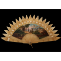 Dancing to the sound of the Italian zampogna, fan circa 1820-30